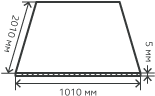 Лист нержавеющий  5х1010х2010 мм.  20Х13 горячекатаный,  матовый