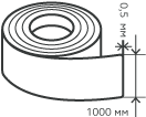 Рулон нержавеющий 0,5х1000 мм.  AISI 430 (12Х17) холоднокатаный,  матовый