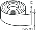 Рулон нержавеющий 1,5х1000 мм.  AISI 430 (12Х17) холоднокатаный,  шлифованный