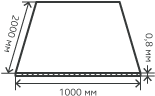 Лист нержавеющий  0,8х1000х2000  мм.  AISI 201 (12Х15Г9НД) холоднокатаный,  матовый